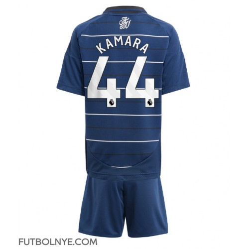 Camiseta Aston Villa Boubacar Kamara #44 Tercera Equipación para niños 2024-25 manga corta (+ pantalones cortos)